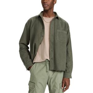 John Elliott Mens Solid Hemi Oversized Shirt 5 / XXL Olive - NWT $298